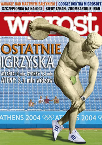 Okładka tygodnika Wprost nr 35/2004 (1135)