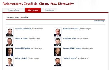 Parlamentarny Zesp&oacute;ł ds. Obrony Praw Kierowc&oacute;w