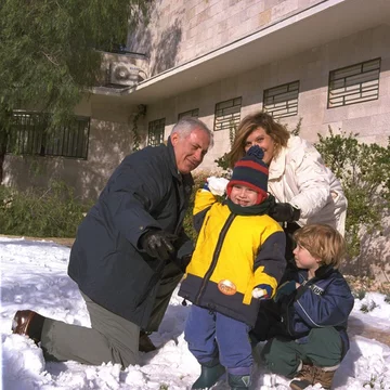 Yair Netanhuahu z rodziną 