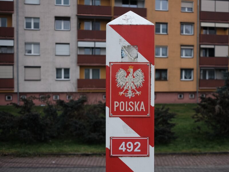 Słupek graniczny w&nbsp;Słubicach