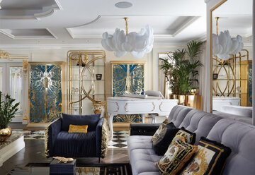 Salon w&nbsp;stylu glamour