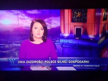 Pasek TVP za czasów prezesury Jacka Kurskiego 