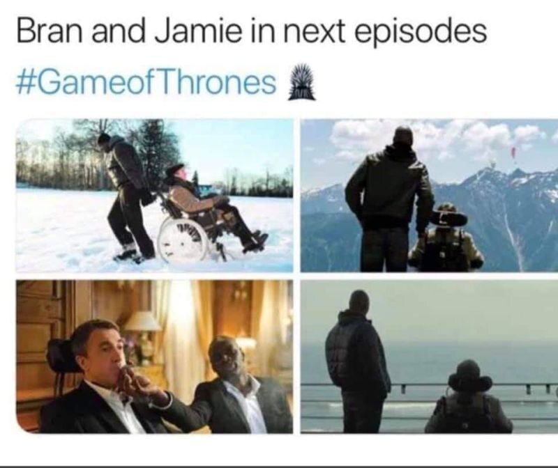 Mem zainspirowany pierwszym odcinkiem ósmego sezony „Gry o tron” 