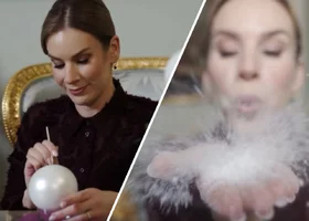 Miniatura: Nawrocka pomalowała bombkę w szczytnym...