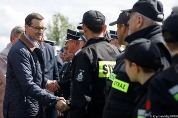 Mateusz Morawiecki podczas spotkania ze strażakami 