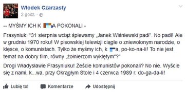 Wpis Włodzimierza Czarzastego