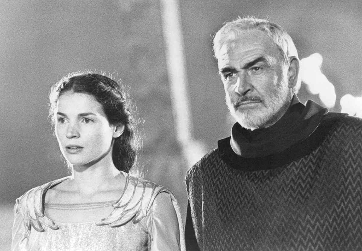 Sean Connery i Julia Ormond w filmie „Rycerz króla Artura” (1995) 