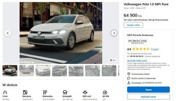 Volkswagen Polo promocja otomoto