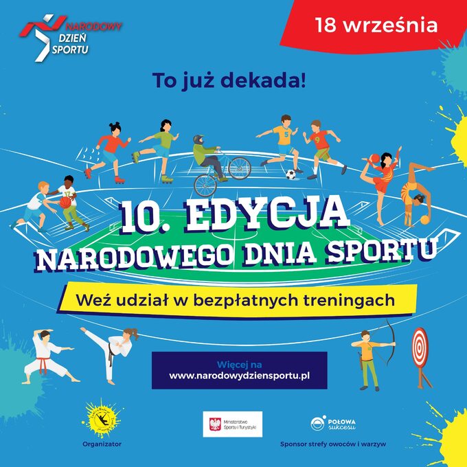 Podpowiadamy, jak zostać sportowcem! Narodowy Dzień Sportu 18 września w całej Polsce
