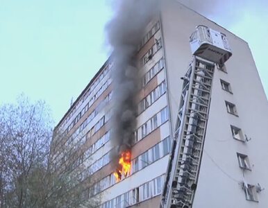 Miniatura: Pożar w Kielcach. Spłonęło mieszkanie w...