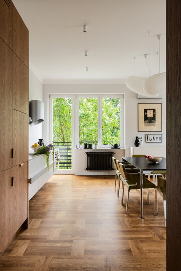 Apartament pełen sztuki, czyli designerski balans na Starym Mokotowie, projekt FUGA Architektura Wnętrz 