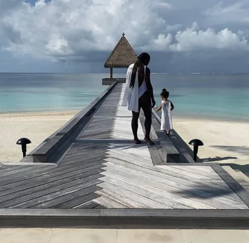 Serena Williams z córką 