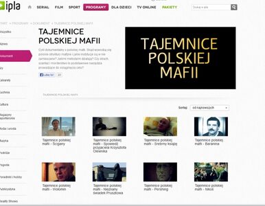Miniatura: "Tajemnice polskiej mafiii" w ipla.tv