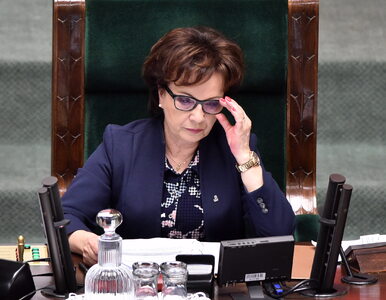 Miniatura: Elżbieta Witek nie poprowadzi obrad Sejmu....