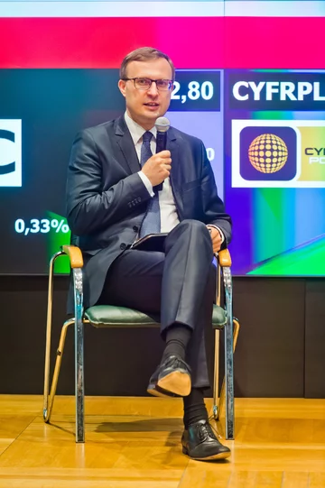 Prezes PFR Piotr Borys Debata podczas gali 200 Największych polskich firm tygodnika "Wprost"