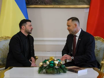 Karol Nawrocki i Wołodymyr Zełenski 