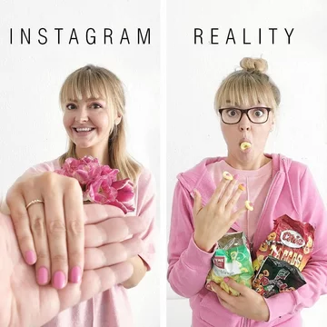 Instagram vs. rzeczywistość 