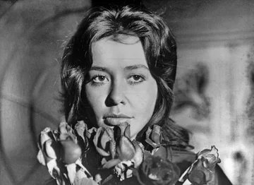 Kadr z filmu „Brylanty pani Zuzy” 1971. Kadr z filmu „Brylanty pani Zuzy” w reżyserii Pawła Komorowskiego, n/z Halina Golanko.