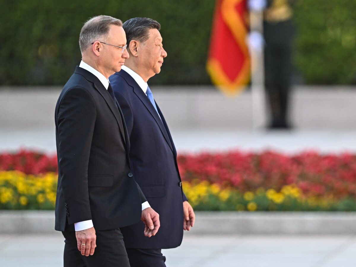 Andrzej Duda i Xi Jinping 