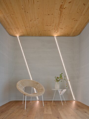 Dom wydrukowany z betonu, projekt ODA Architects i Coral Architects 