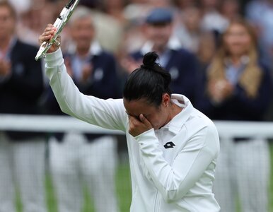 Miniatura: Przejmujące sceny po finale Wimbledonu....