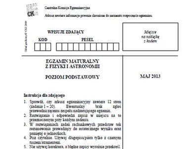 Miniatura: Matura 2013. Zobacz arkusze egzaminacyjne...