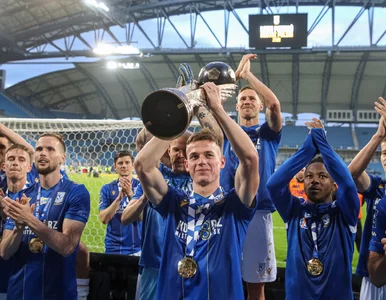 Miniatura: Tak Lech Poznań świętował mistrzostwo....