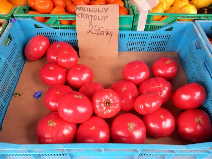 Ceny pomidorów na bazarze