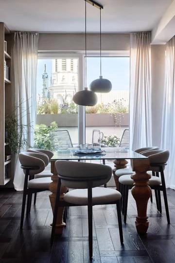 Apartament z tarasem na dachu, projekt Joanna Kulczyńska 