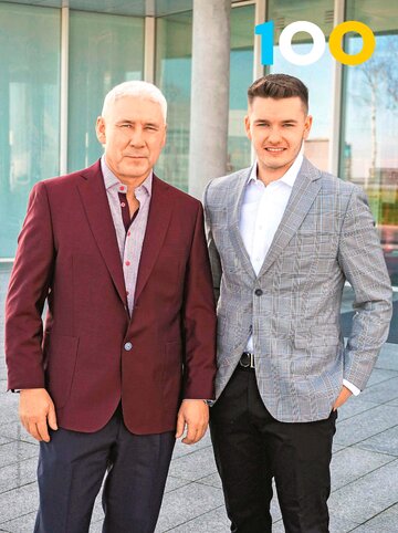 Tomasz Szukalski z synem Piotrem