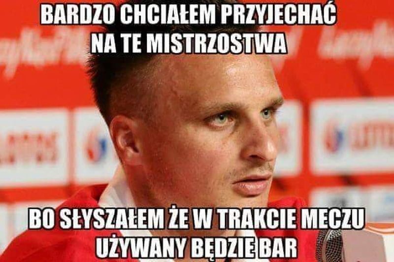 Mem ze Sławomirem Peszko 