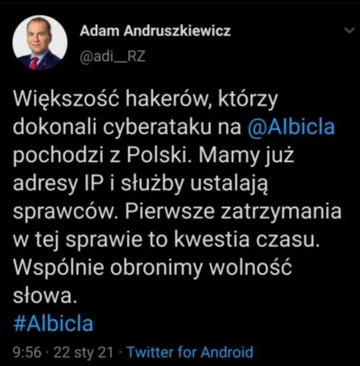 Mem podsumowujący start serwisu Albicla 