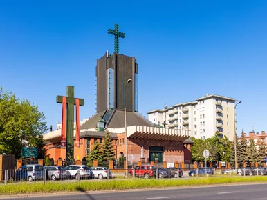 Miniatura: Pożar wielkiego krzyża przed kościołem w...