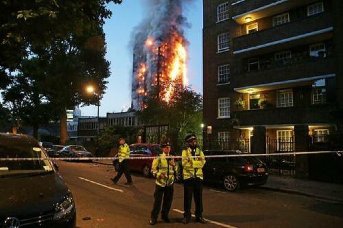Pożar w Londynie 