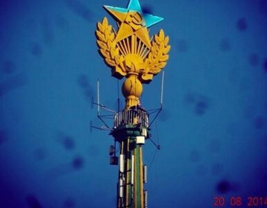 Miniatura: Wieżowiec Stalina w ukraińskich barwach. 4...