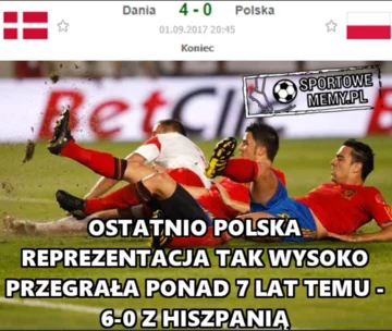 Memy po meczu Dania - Polska 
