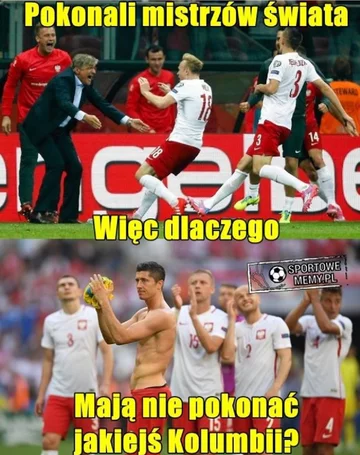 Memy przed meczem Polska – Kolumbia 