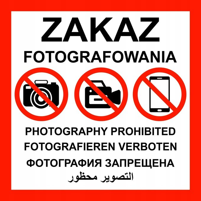 Zakaz fotografowania