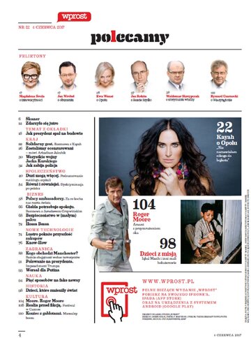 Spis treści, "Wprost" 22/2017