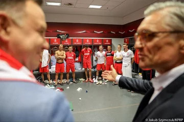 Prezydent na meczu Polska-Litwa 