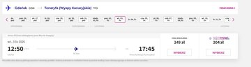 Z&nbsp;Gdańska na&nbsp;Teneryfę. Promocja Wizz Air