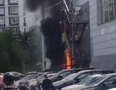 Miniatura: Silna eksplozja w Moskwie. Widać słup dymu