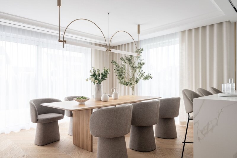 Eleganckie wnętrze zatopione w beżach, projekt: Architektownia
