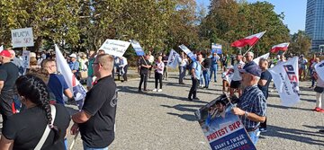 Diagności protestowali w&nbsp;Warszawie