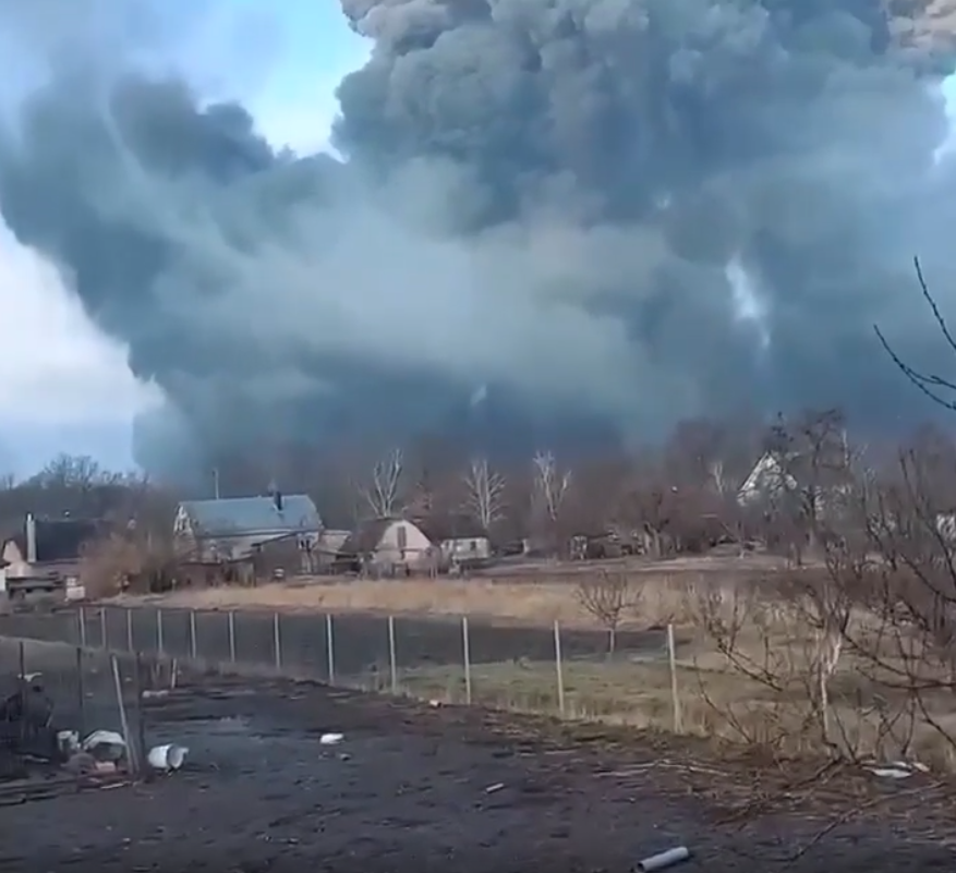 Atak Rosji na Ukrainę. Zdjęcie z miasta Winnica 