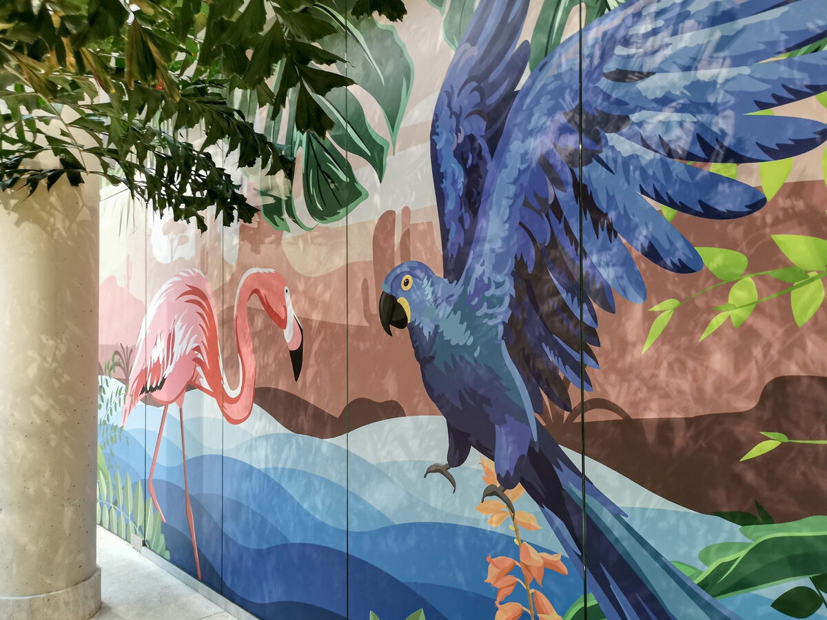 Kolorowe murale w Jamango Dzieciom z pewnością przypadną do gustu kolorowe murale, którymi ozdobiono całą strefę Jamango.