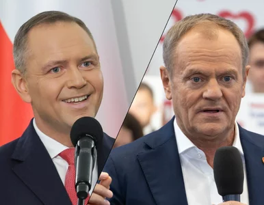 Miniatura: Tusk przed Nawrockim. Nowy sondaż przynosi...