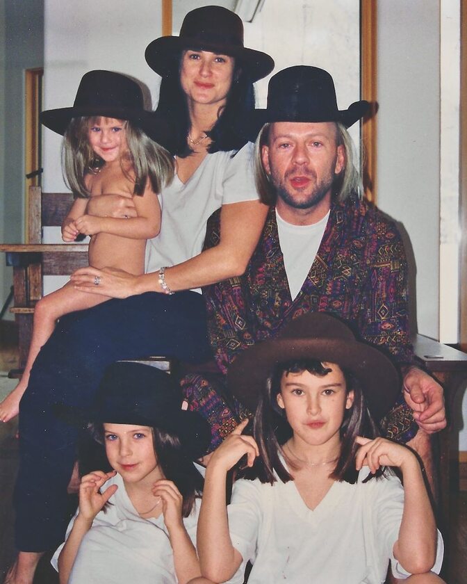 Demi Moore, Bruce Willis i ich córki 