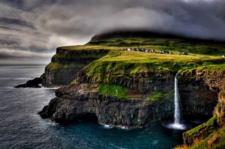 Gasadalur Village, Faroe Islands, Denmark
