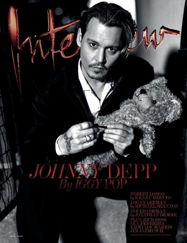 Johnny Depp na okładce magazynu "Interview" 